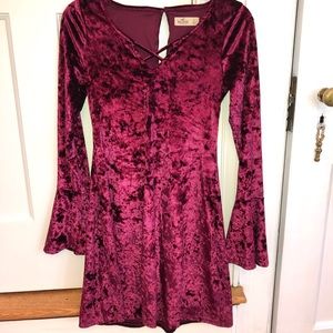 crushed velvet dress